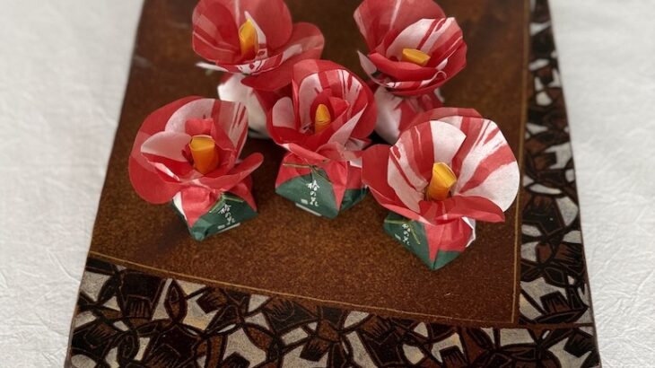 2026正月菓子：菓匠清閑院　椿の花